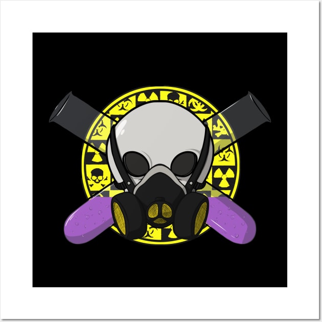 Chemists crew Jolly Roger pirate flag (no caption) Wall Art by RampArt